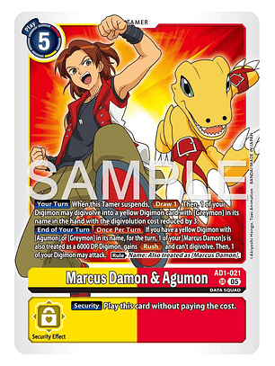 AD1-021 SR Marcus Damon & Agumon