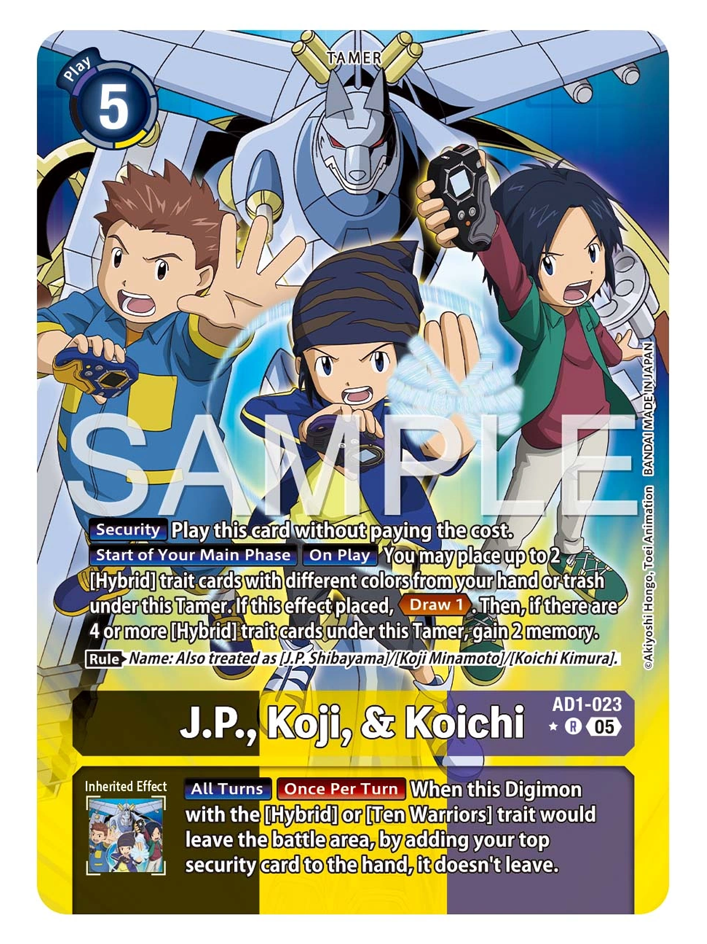 AD1-023 (Alternate Art) J.P., Koji, & Koichi 1