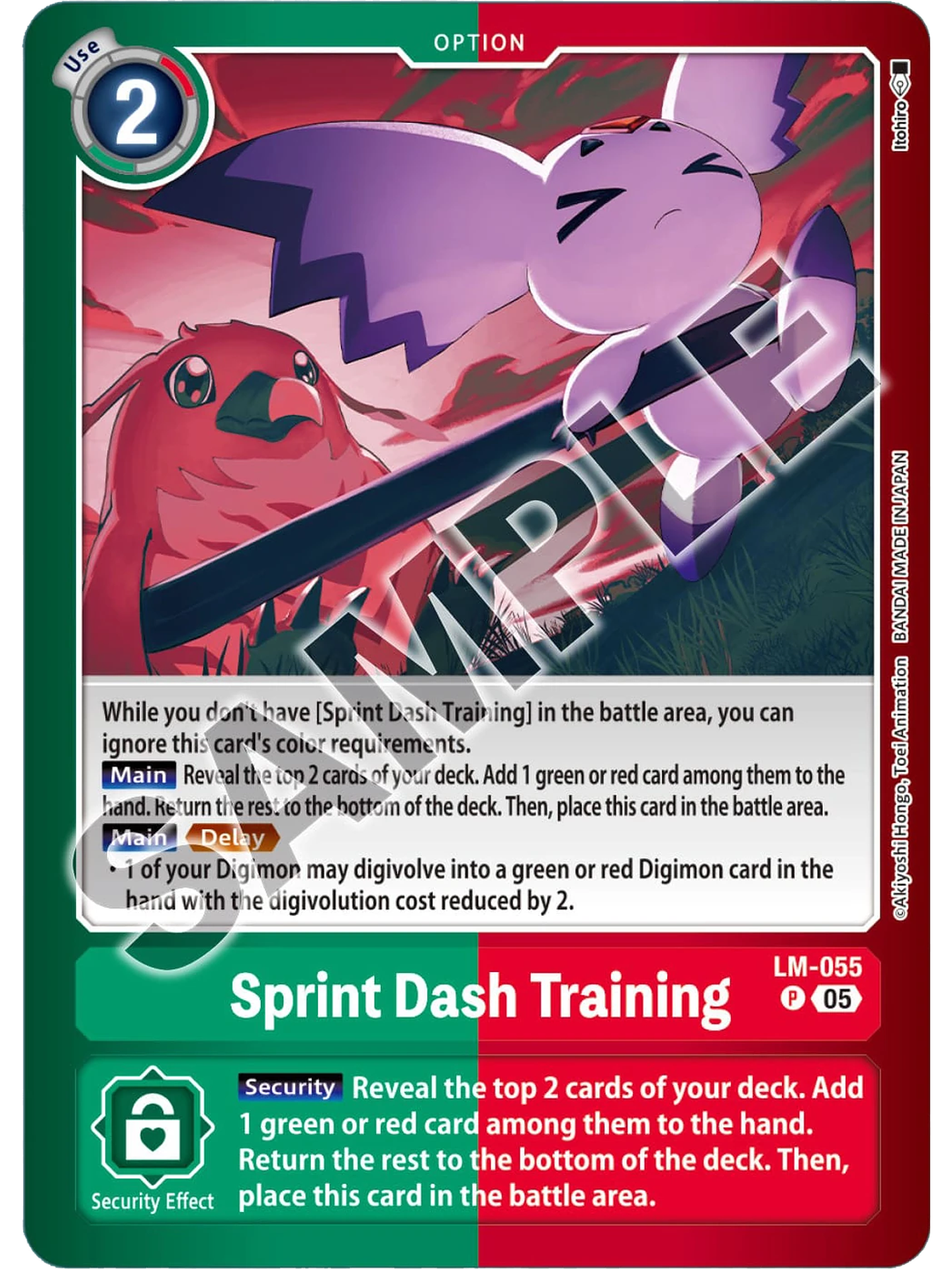 LM-055 (Alternate Art) Sprint Dash Training 1