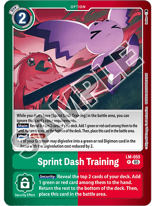 LM-055 (Alternate Art) Sprint Dash Training