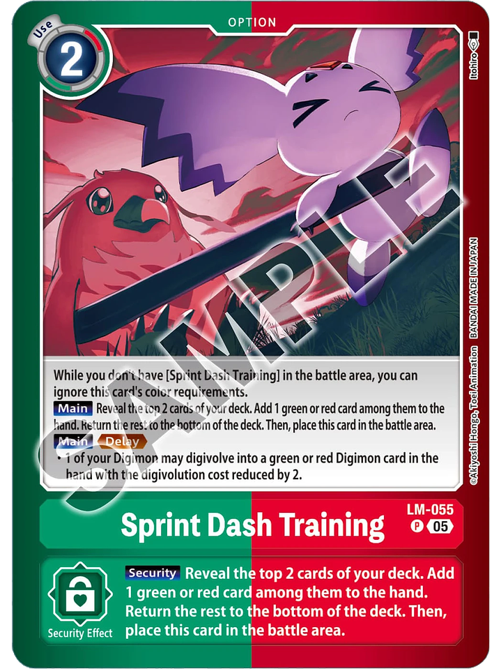 LM-055 (Alternate Art) Sprint Dash Training 1