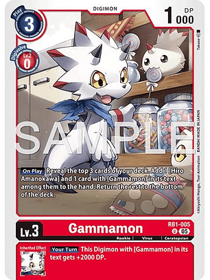 RB1-005 U Gammamon (AD01 Reprint)