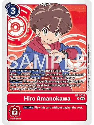 RB1-032 R Hiro Amanokawa (AD01 Reprint)