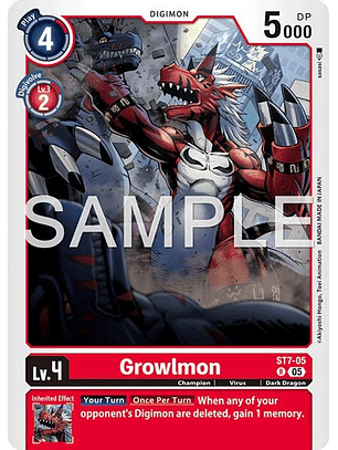 ST7-05 R Growlmon (AD01 Reprint)