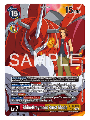 BT13-020 (Alternate Art) ShineGreymon: Burst Mode