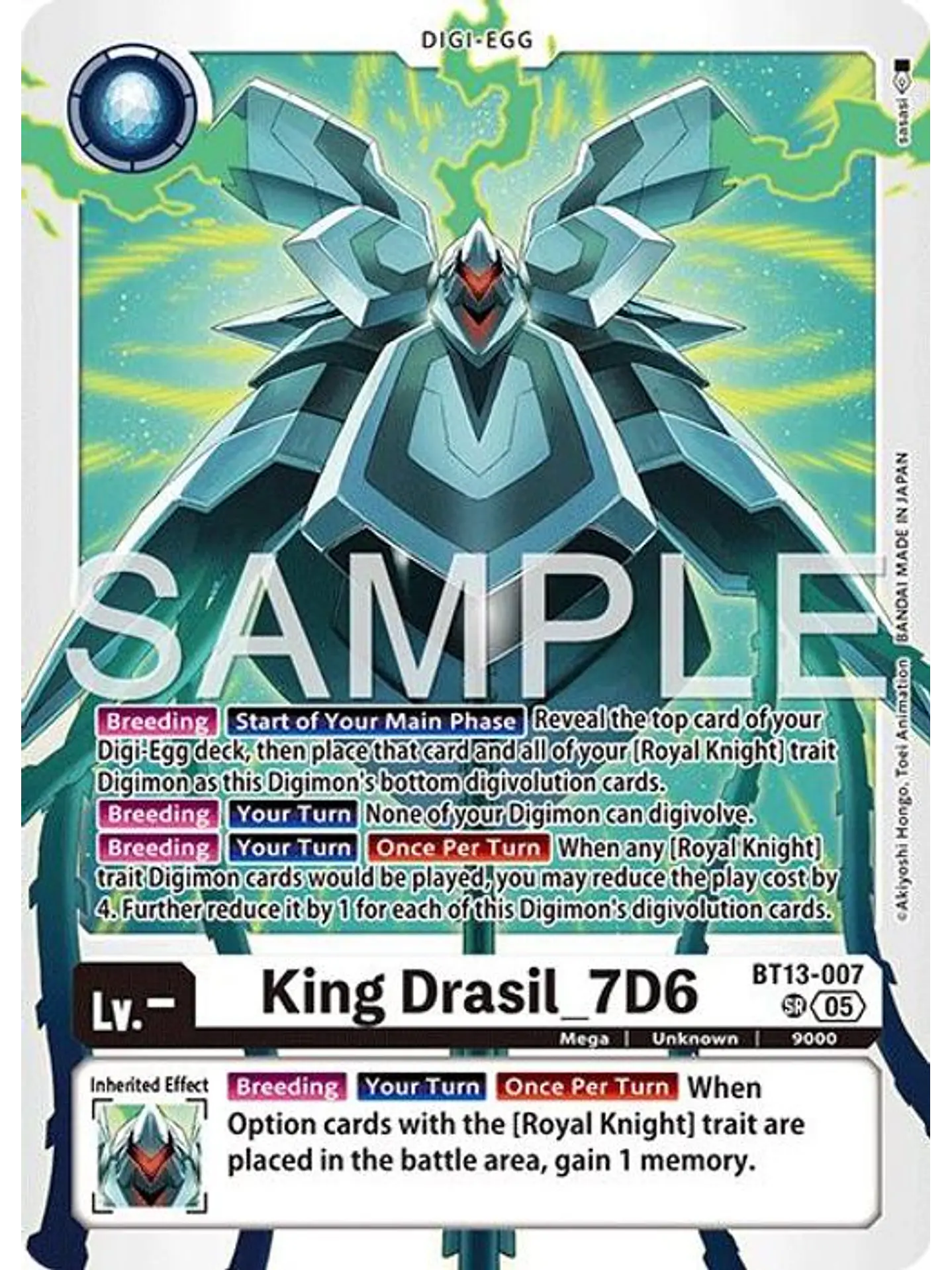 BT13-007 SR King Drasil_7D6 (AD01 Reprint) 1