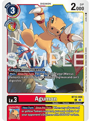 BT13-008 C Agumon (AD01 Reprint)