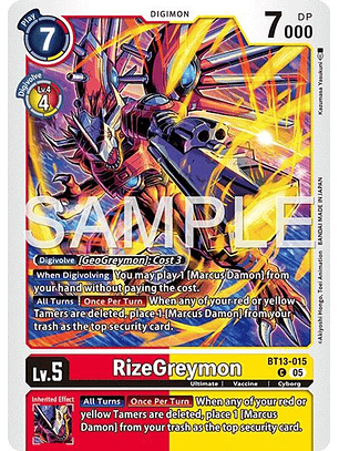 BT13-015 C RizeGreymon (AD01 Reprint)