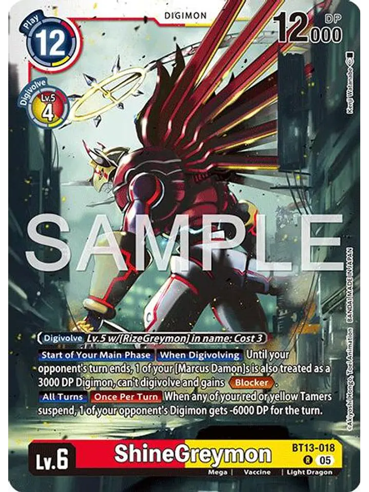 BT13-018 R ShineGreymon (AD01 Reprint) 1