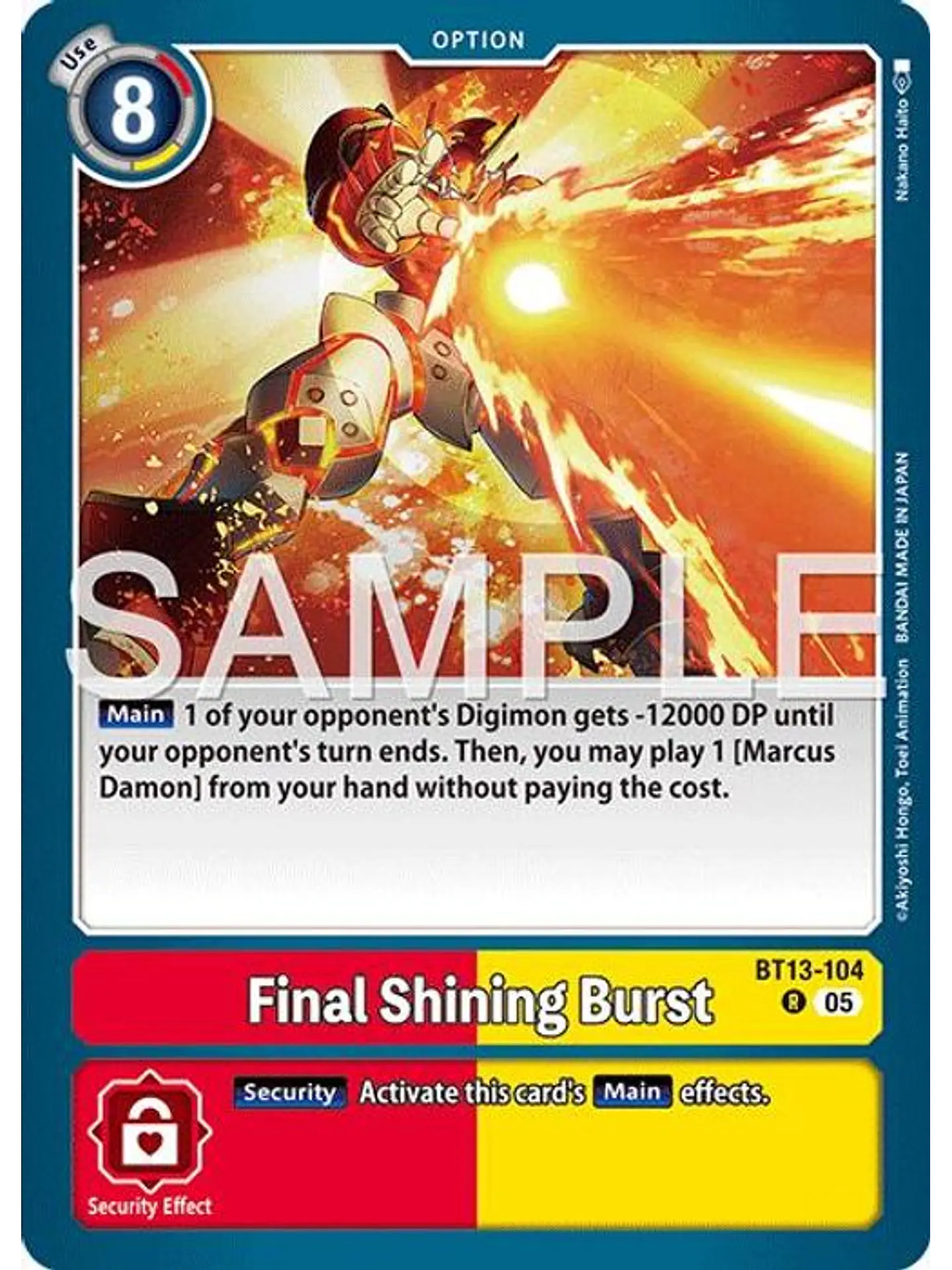 BT13-104 R Final Shining Burst (AD01 Reprint) 1