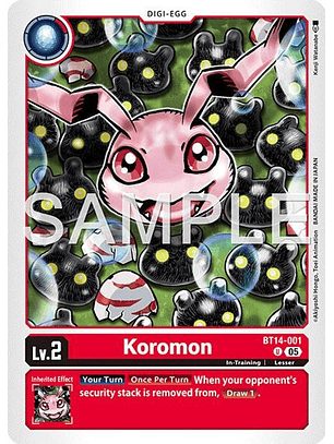 BT14-001 U Koromon (AD01 Reprint)