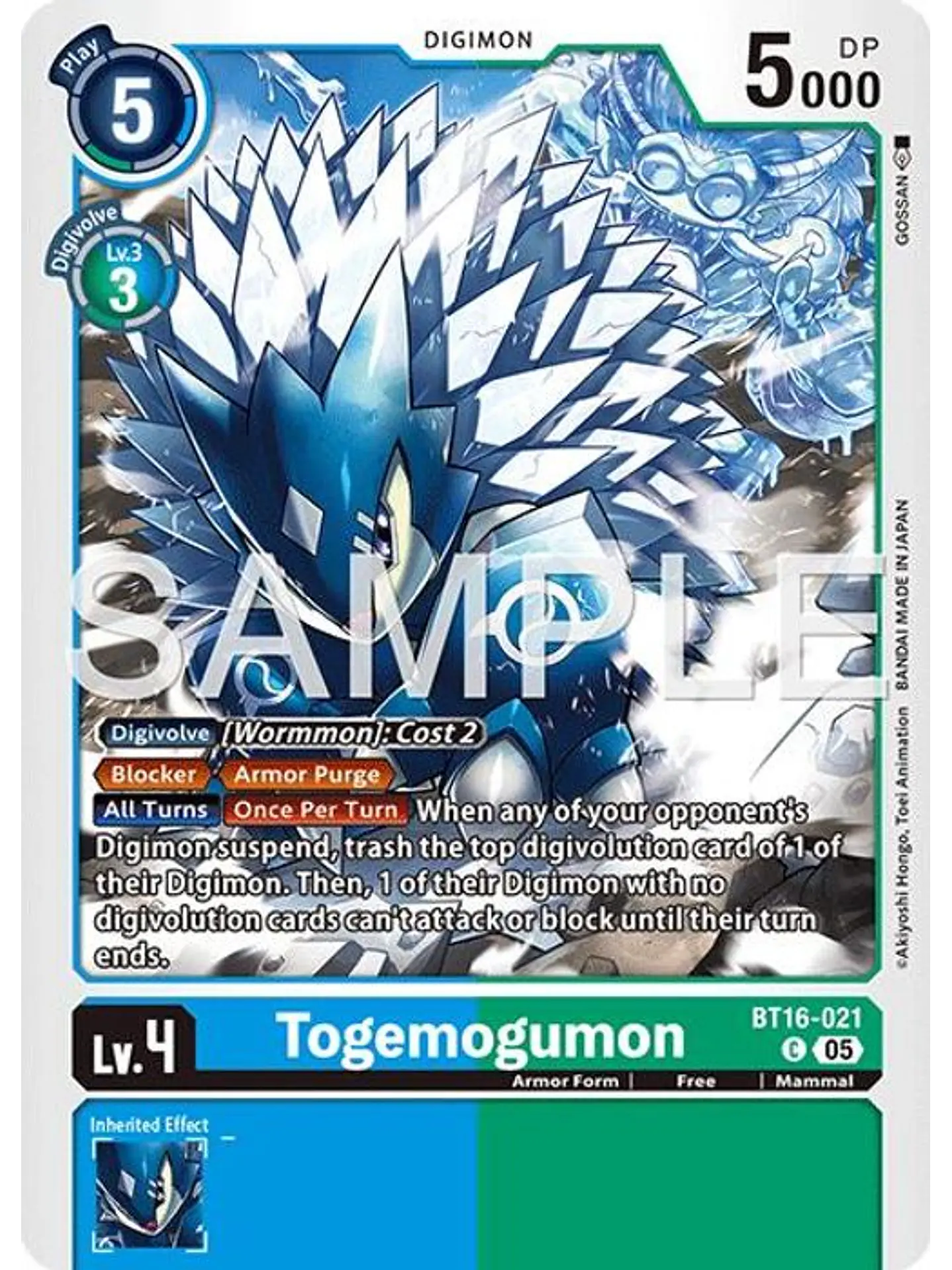 BT16-021 C Togemogumon (AD01 Reprint) 1