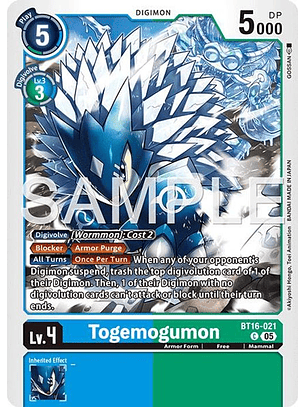 BT16-021 C Togemogumon (AD01 Reprint)
