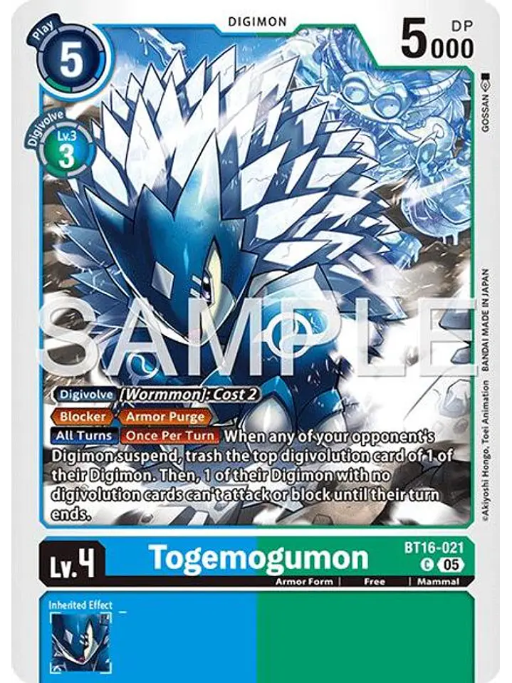 BT16-021 C Togemogumon (AD01 Reprint) 1