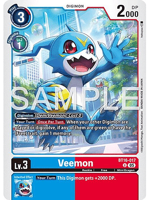 BT16-017 U Veemon (AD01 Reprint)