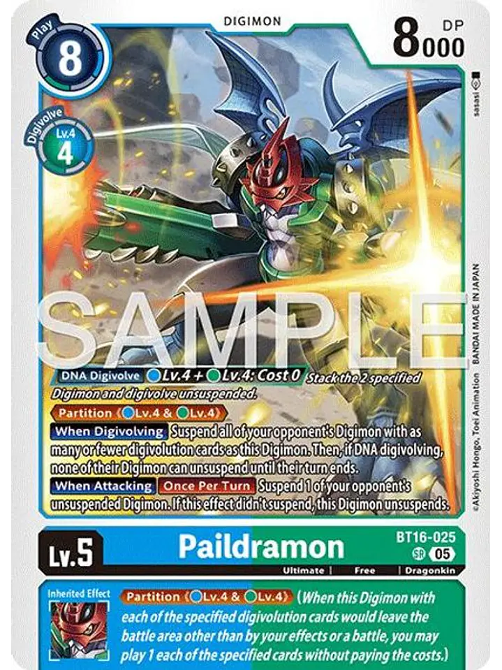 BT16-025 SR Paildramon (AD01 Reprint) 1