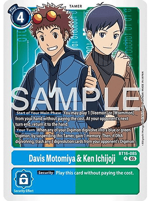 BT16-085 R Davis Motomiya & Ken Ichijoji (AD01 Reprint)