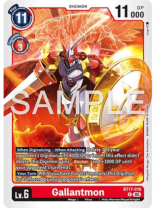 BT17-016 R Gallantmon (AD01 Reprint)