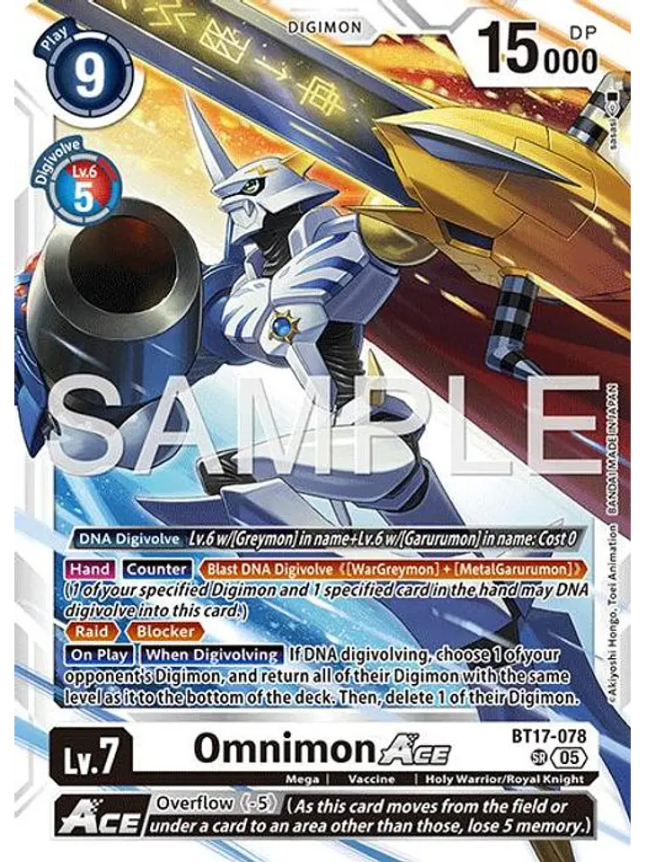 BT17-078 SR Omnimon ACE (AD01 Reprint) 1