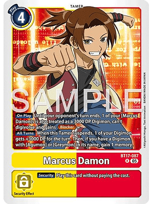 BT17-087 R Marcus Damon (AD01 Reprint)