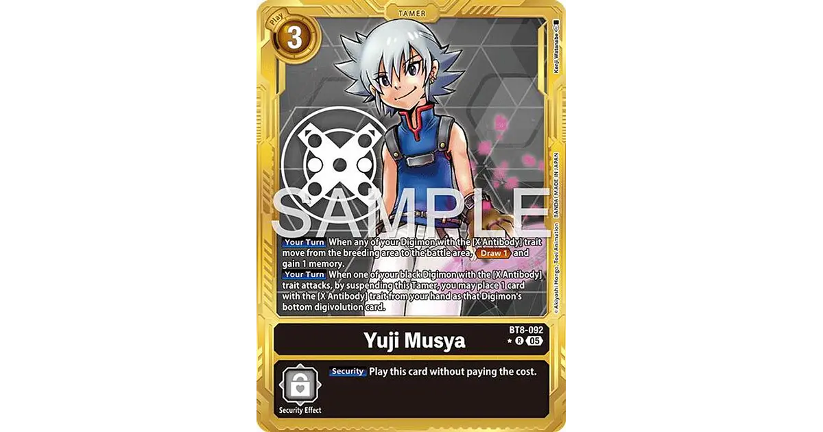 BT8-092 (Alternate Art) Yuji Musya (Gold Border)