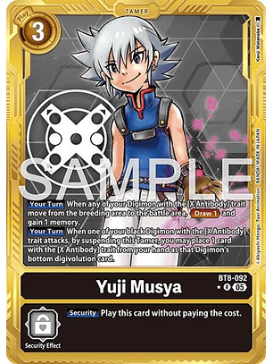 BT8-092 (Alternate Art) Yuji Musya (Gold Border)