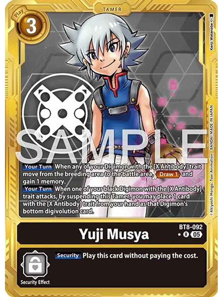 BT8-092 (Alternate Art) Yuji Musya (Gold Border) 1