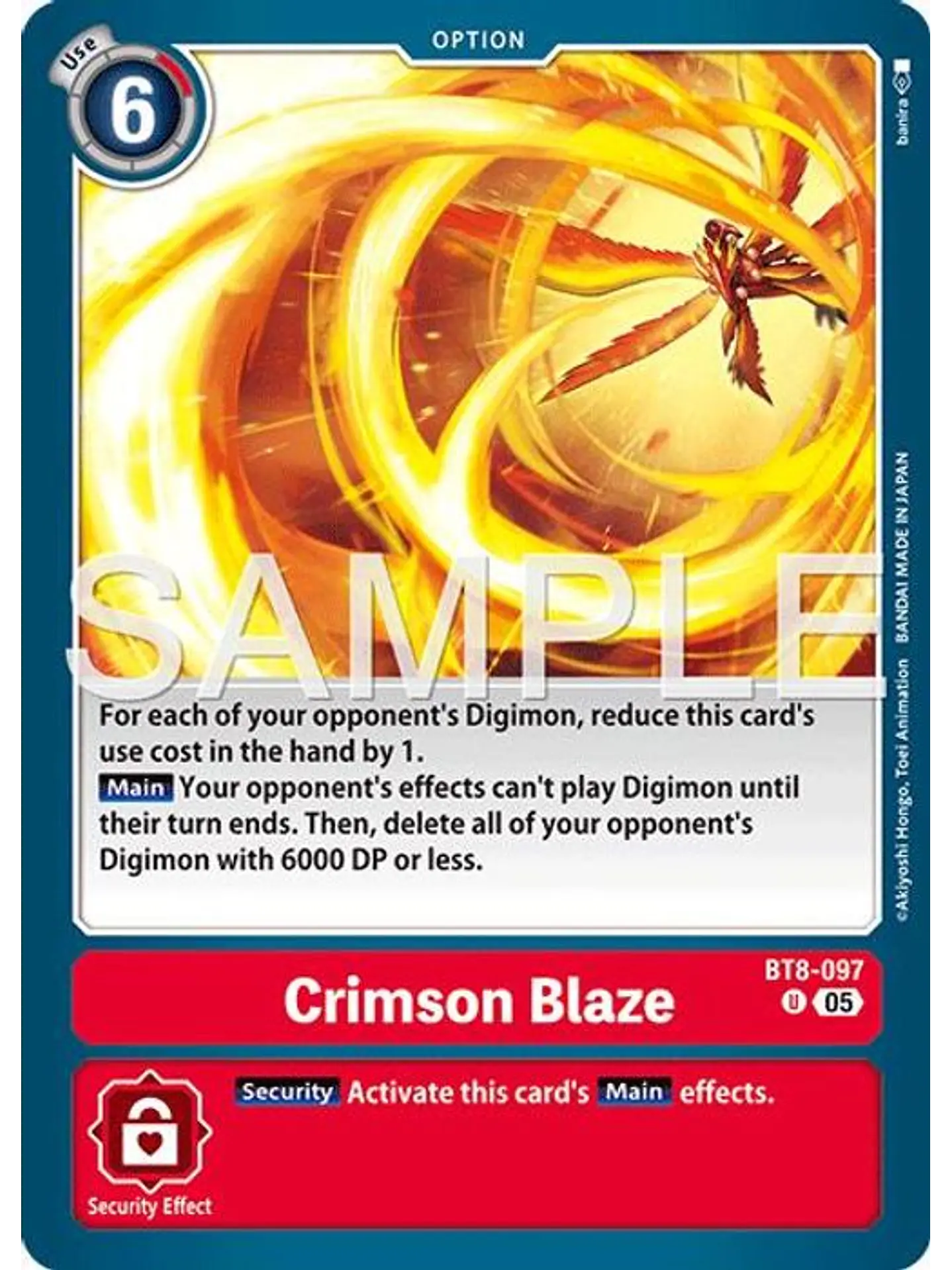 BT8-097 U Crimson Blaze (AD01 Reprint) 1