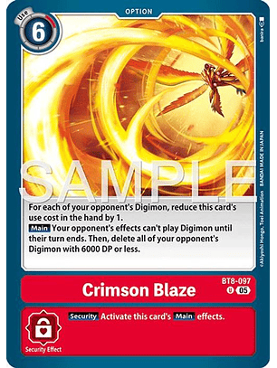 BT8-097 U Crimson Blaze (AD01 Reprint)