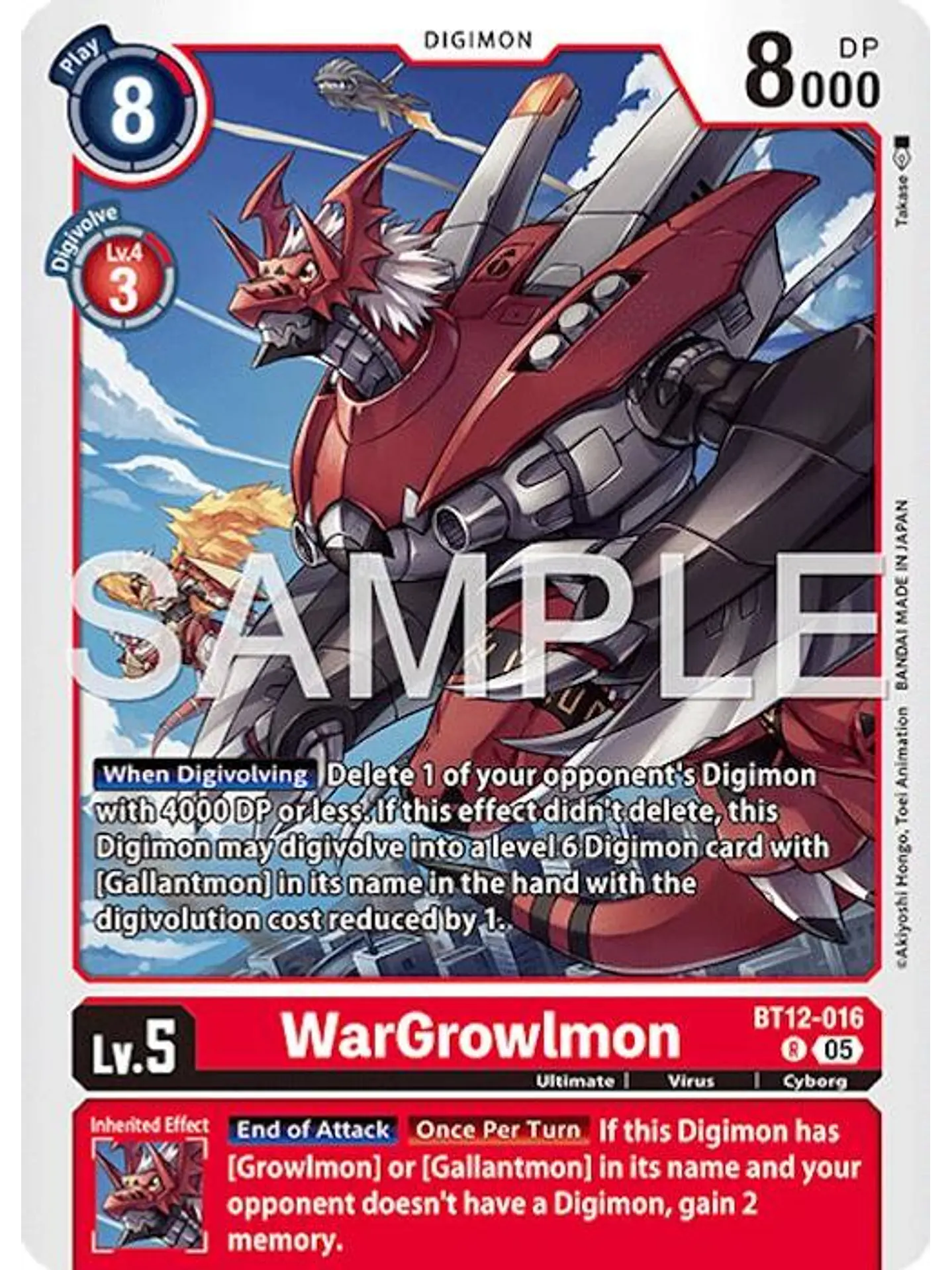 BT12-016 R WarGrowlmon (AD01 Reprint) 1