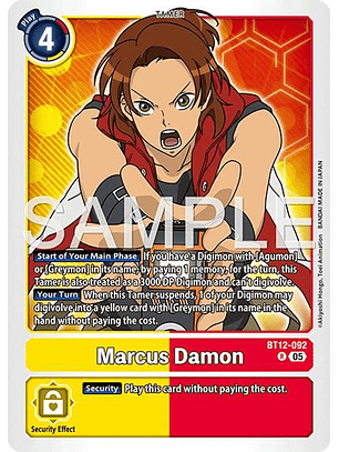 BT12-092 R Marcus Damon (AD01 Reprint)