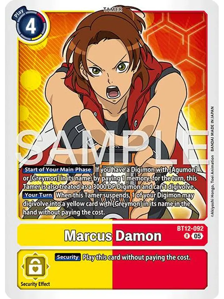 BT12-092 R Marcus Damon (AD01 Reprint) 1