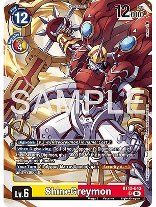 BT12-043 SR ShineGreymon (AD01 Reprint)