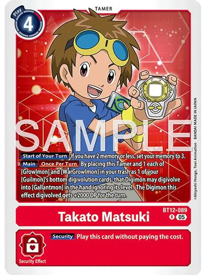 BT12-089 R Takato Matsuki (AD01 Reprint) 1