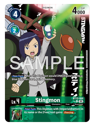 BT12-050 (Alternate Art) Stingmon