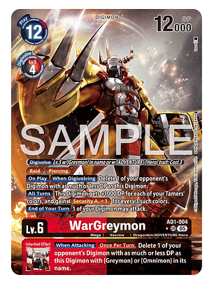AD1-004 (Alternate Art) WarGreymon