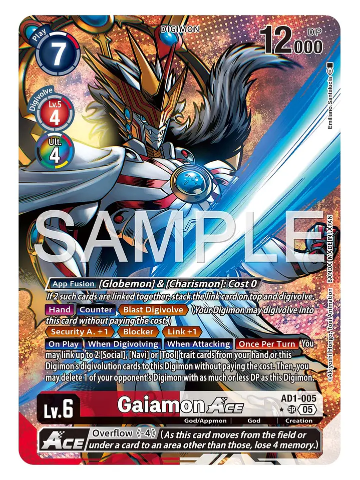 AD1-005 (Alternate Art) Gaiamon ACE 1