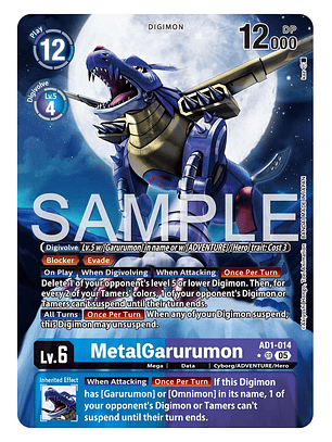 AD1-014 (Alternate Art) MetalGarurumon