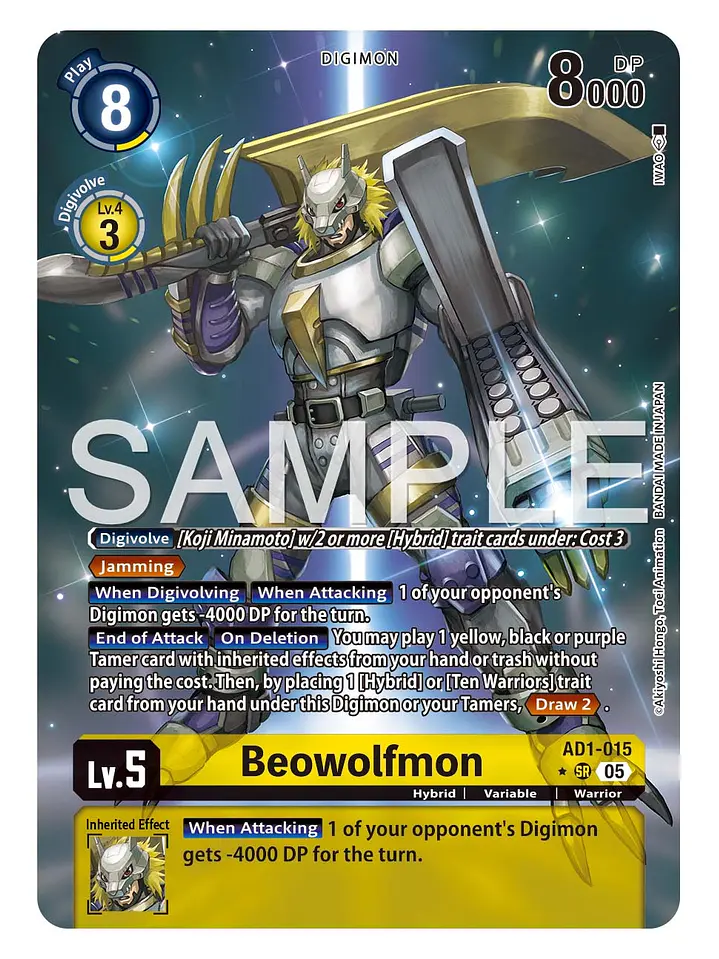 AD1-015 (Alternate Art) Beowolfmon 1