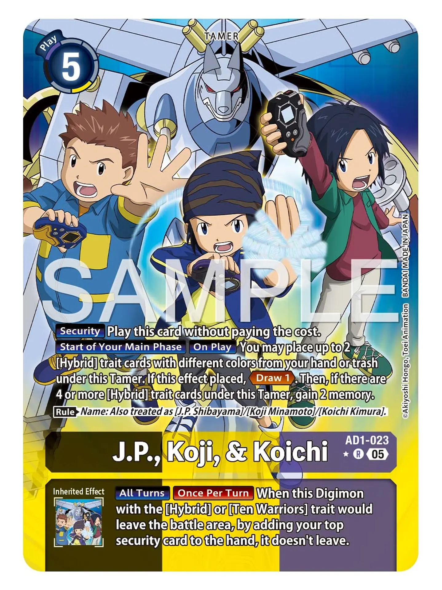 AD1-023 (Alternate Art) J.P., Koji, & Koichi 1