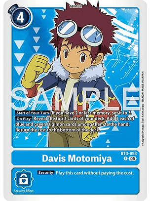 BT3-093 R Davis Motomiya (AD01 Reprint)