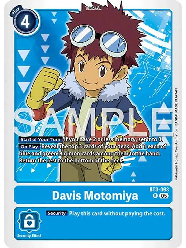 BT3-093 R Davis Motomiya (AD01 Reprint) 1