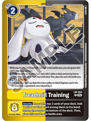 LM-054 (Alternate Art) Treadmill Training