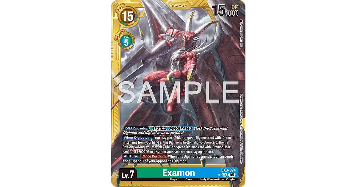 EX3-074 (Alternate Art) Examon (Gold Border)