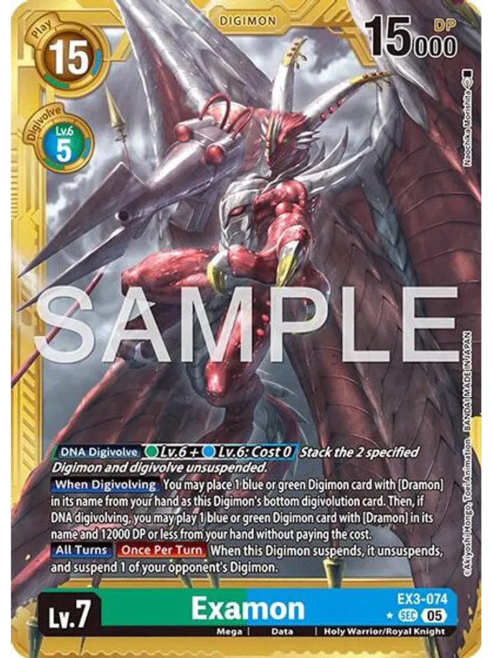 EX3-074 (Alternate Art) Examon (Gold Border) 1
