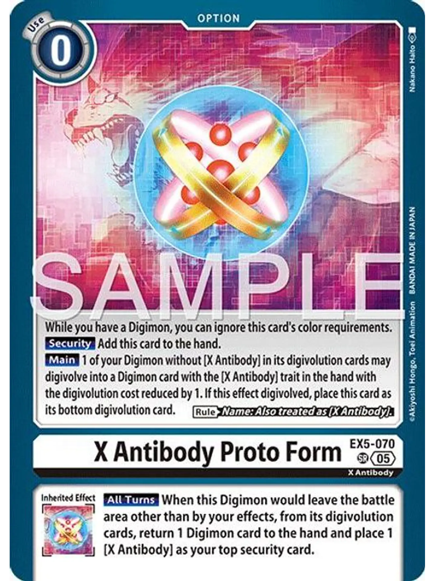 EX5-070 SR X Antibody Proto Form (AD01 Reprint) 1
