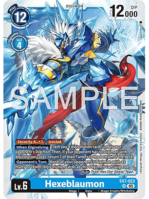 EX7-023 SR Hexeblaumon (AD01 Reprint)