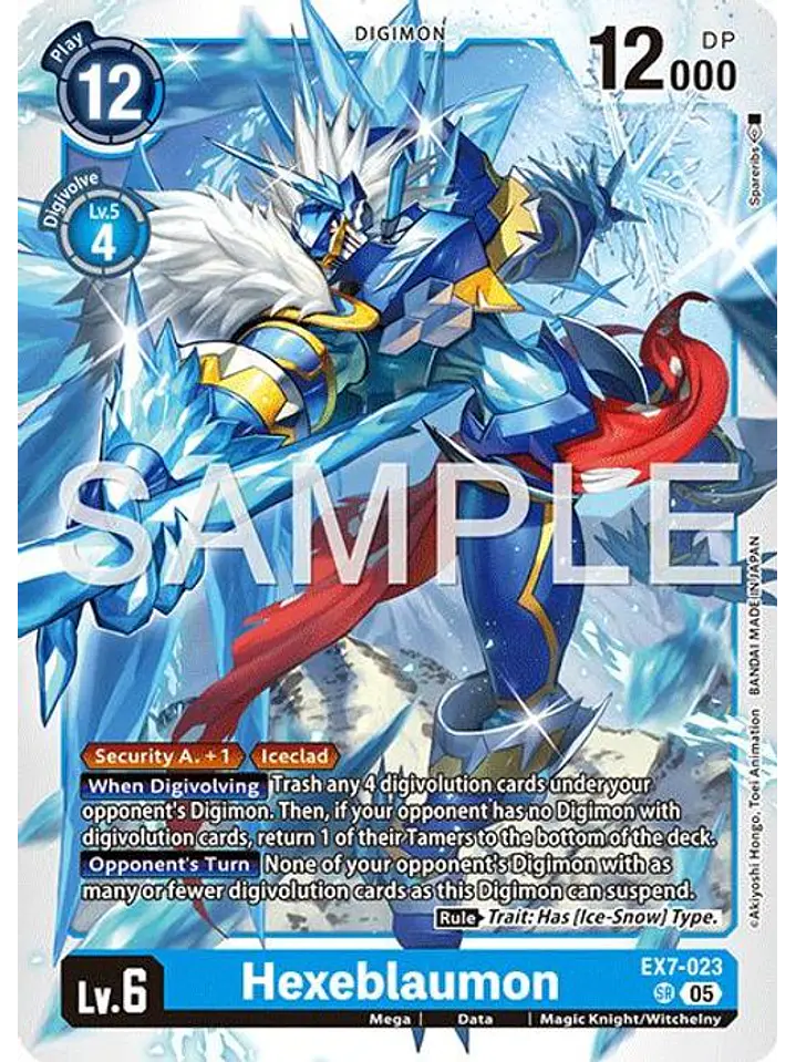 EX7-023 SR Hexeblaumon (AD01 Reprint) 1