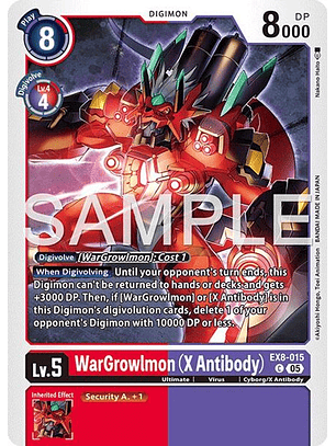EX8-015 C WarGrowlmon (X Antibody) (AD01 Reprint)