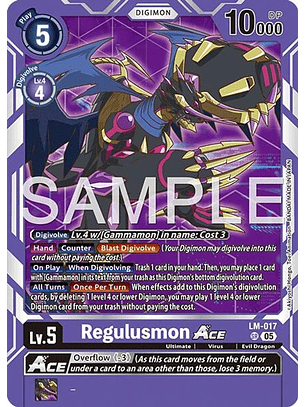 LM-017 SR Regulusmon ACE (AD01 Reprint)